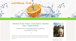 Desktop Screenshot of nutritiousfruit.com
